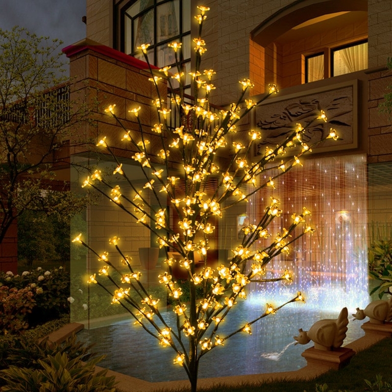 LED Cherry Blossom Tree Outdoor Decorative Lights