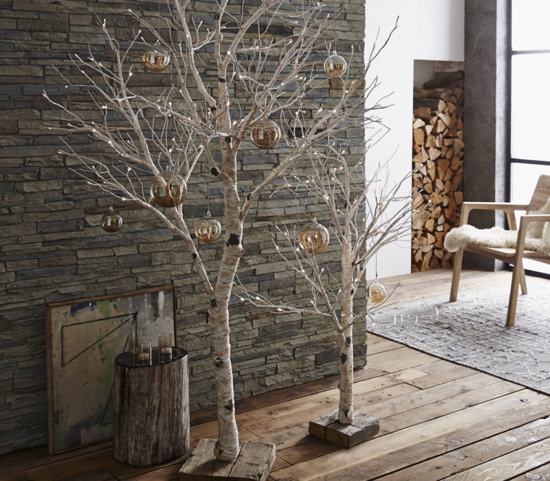 Lighted Birch Tree | Coastal christmas decor, Birch tree decor, Wooden ...