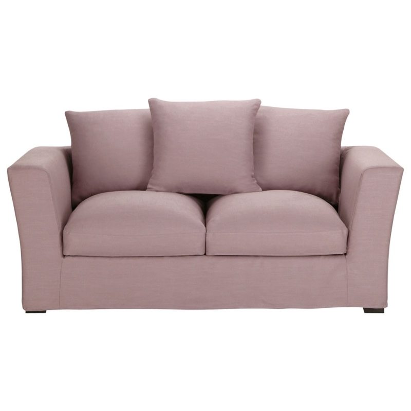 Mauve Linen 2-3 Seater Brussels Sofa