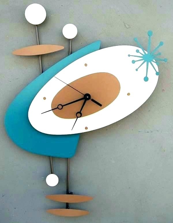 Mid Century Modern Atomic Wall Clock Design