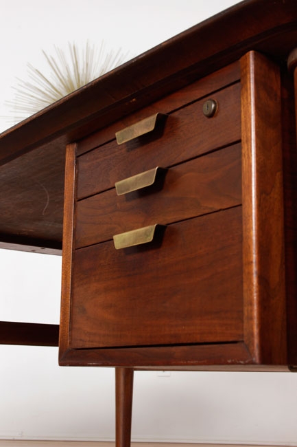 Mid Century Modern L-Shaped Executive Desk | Modernism