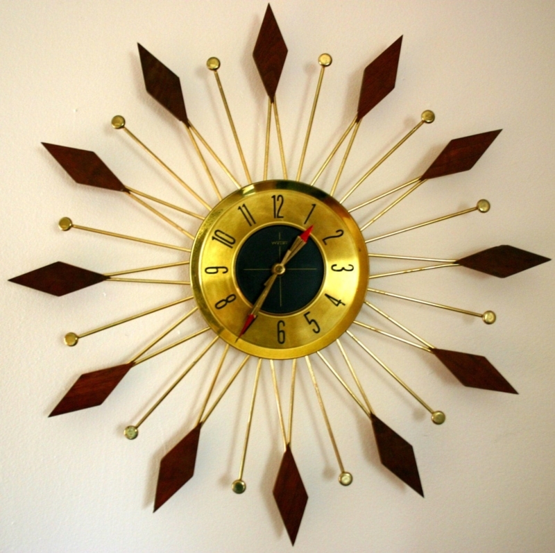 Mid Century Modern Starburst Welby Wall Clock