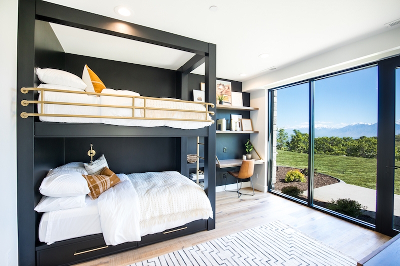 Modern Adult Bunk Beds with Scenic View