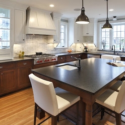 Modern Kitchen Island with Dining Table Hybrid