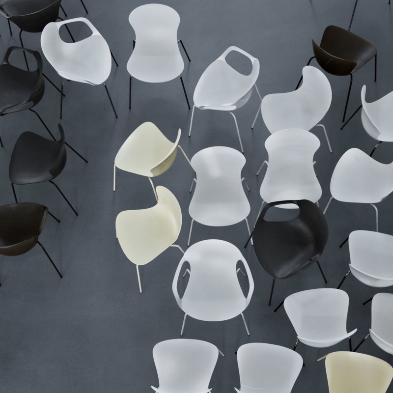 Modern Minimalist KS60 Armchairs in Neutral Tones
