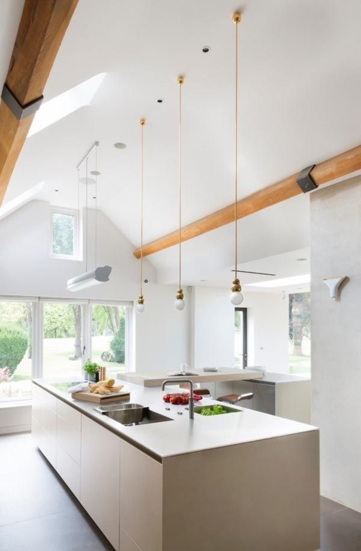 Modern Pendant Lighting for High Cathedral Ceilings