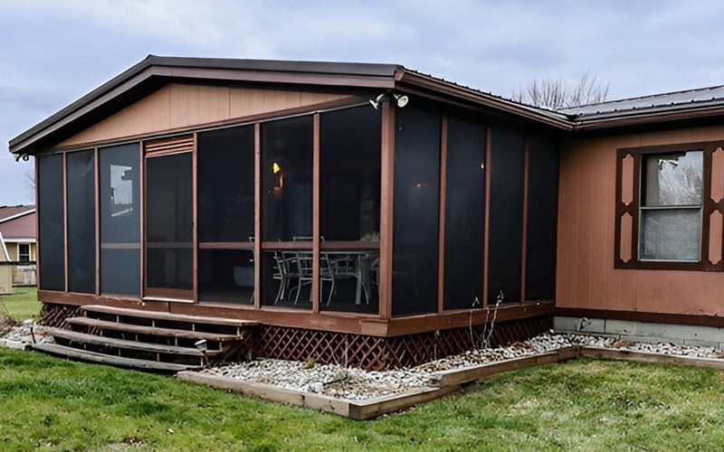 Modern Screened Porch Kit for Mobile Homes