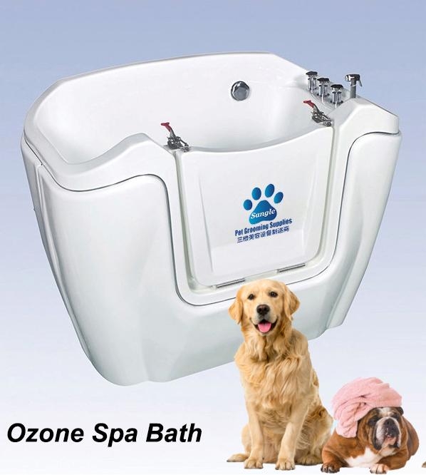 Modern Walk-In Ozone Spa Bath Tub for Large Dogs