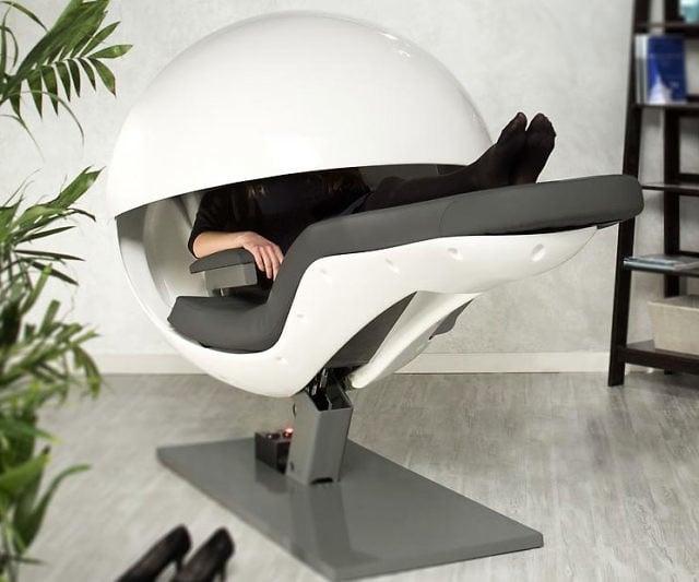 Modern White Nap Chair Pod for Relaxation