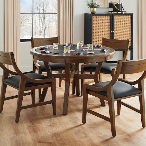 Modern Wooden Poker Dining Table with Chairs