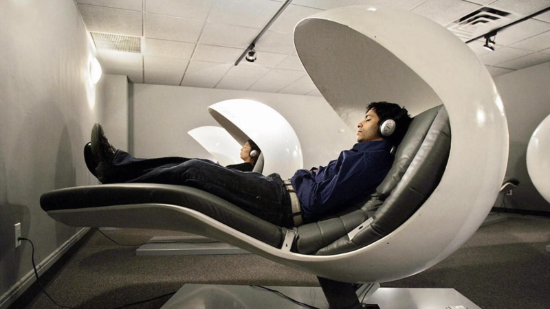 Modern Workplace Nap Pods for Employee Wellness