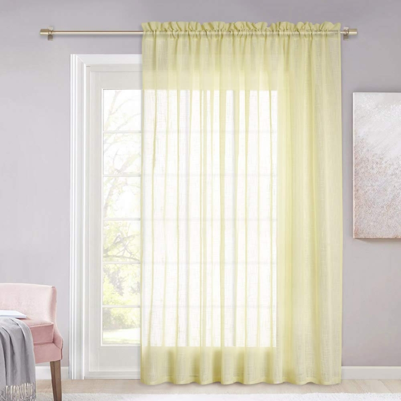 Mustard Yellow Sheer Curtains for Bright Spaces