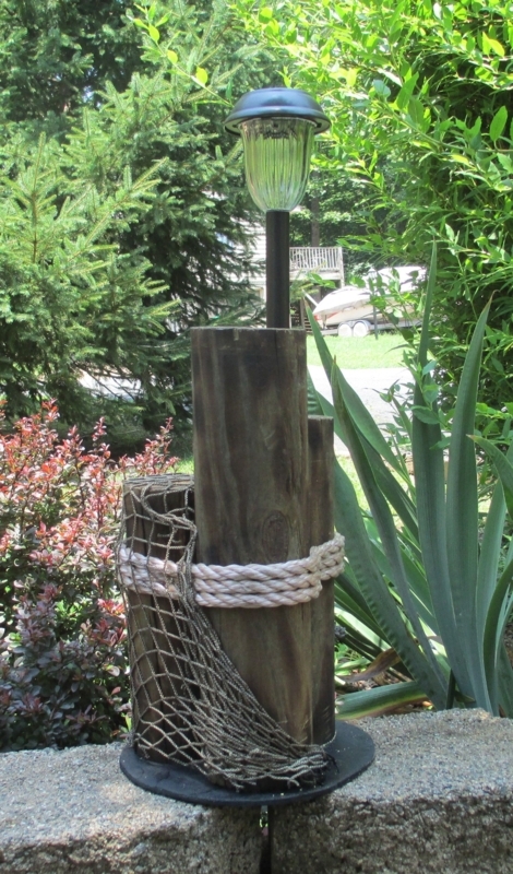Nautical Pier Piling Garden Light Decoration