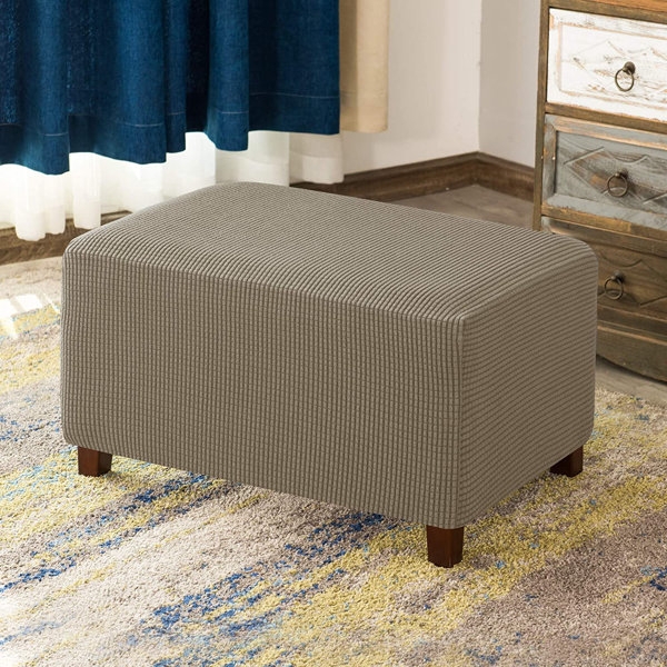 Neutral Fabric Recliner Foot Rest Cover