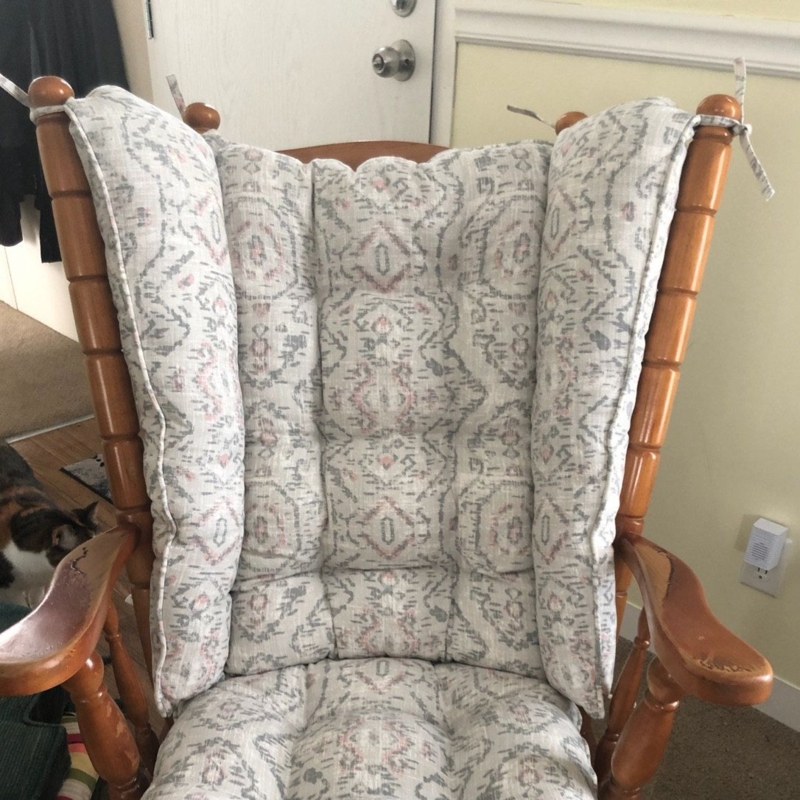Nice Wingback Glider Rocking Chair Cushions For Old Age