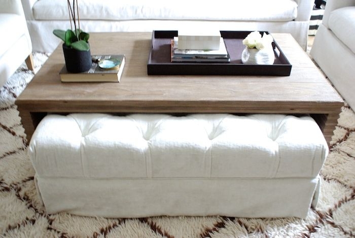 Ottoman Seating Underneath : Do you suppose coffee table with ottoman ...
