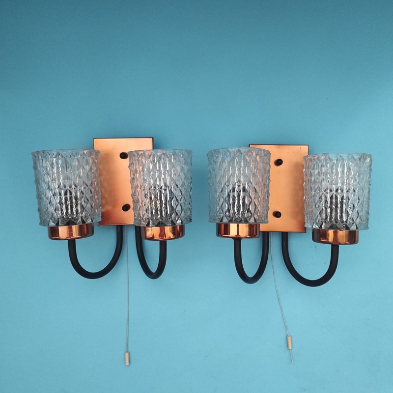 Pair of Mid Century Modern Vintage Wall Sconces