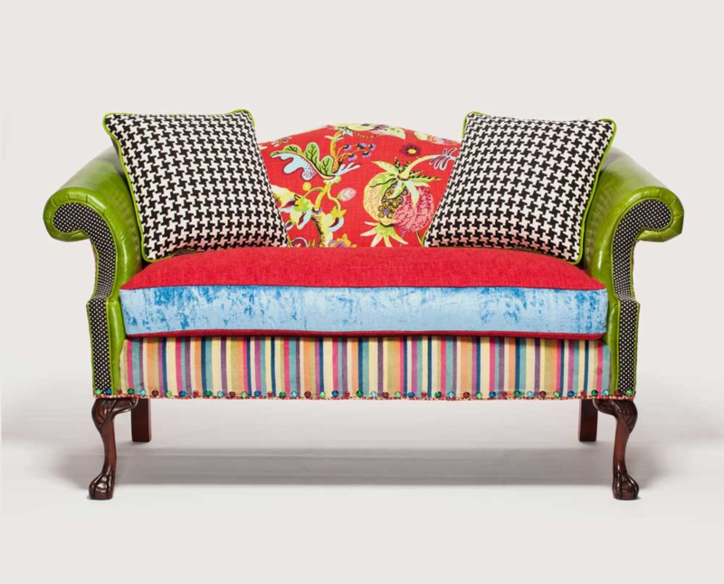 Patchwork furniture- upholstery fabrics