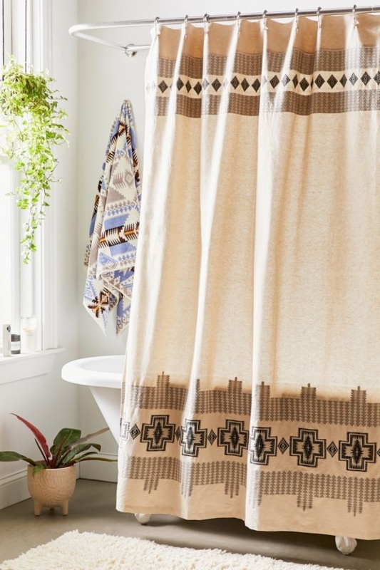 Pendleton Harding Jacquard Western Style Shower Curtain