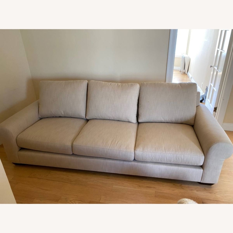 Pottery Barn Oatmeal Neutral Comfortable Couch