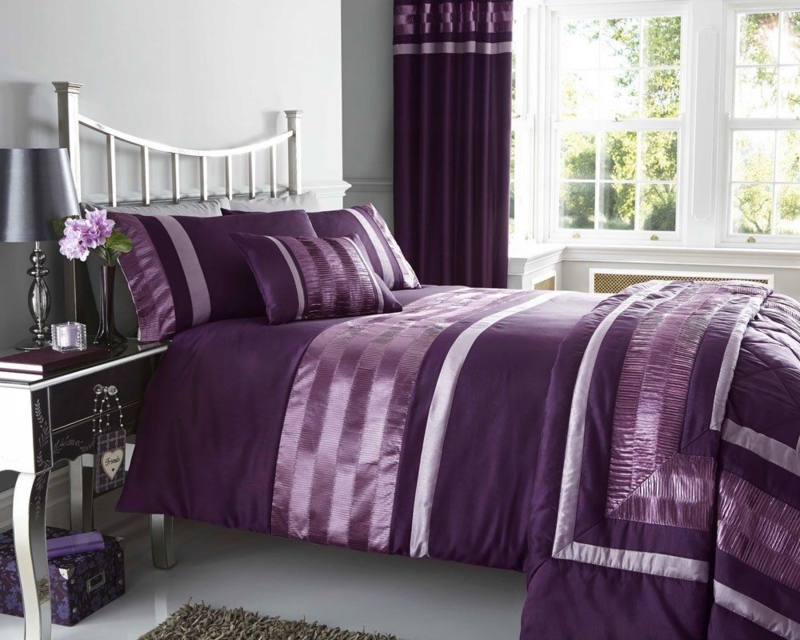Purple Curtains And Bedding To Match Curtain - Favorite ...