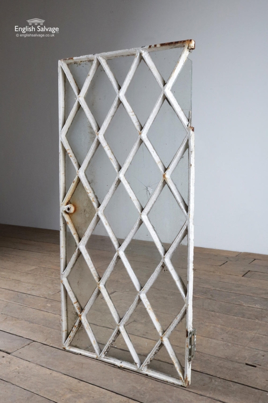 Reclaimed Metal Diamond Lattice Window Design