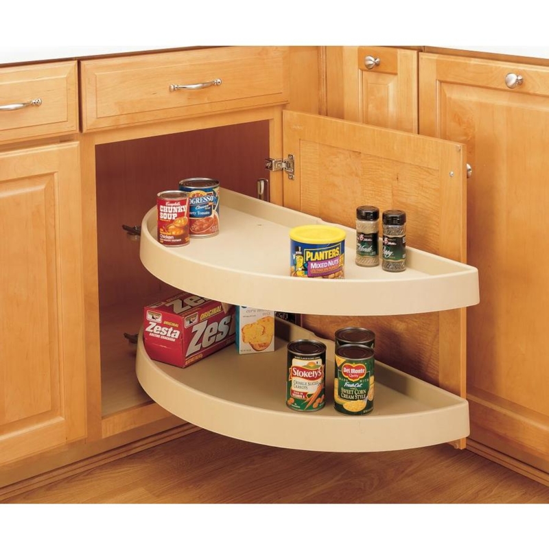 Rev-A-Shelf 2-Tier Half Moon Lazy Susan Cabinet Organizer