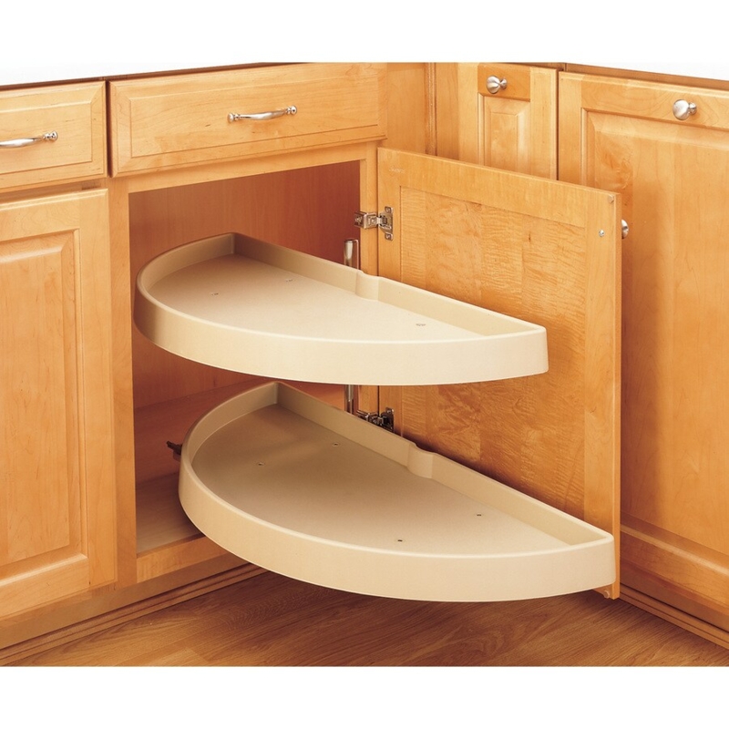 Rev-A-Shelf Two-Tier Half Moon Cabinet Lazy Susan