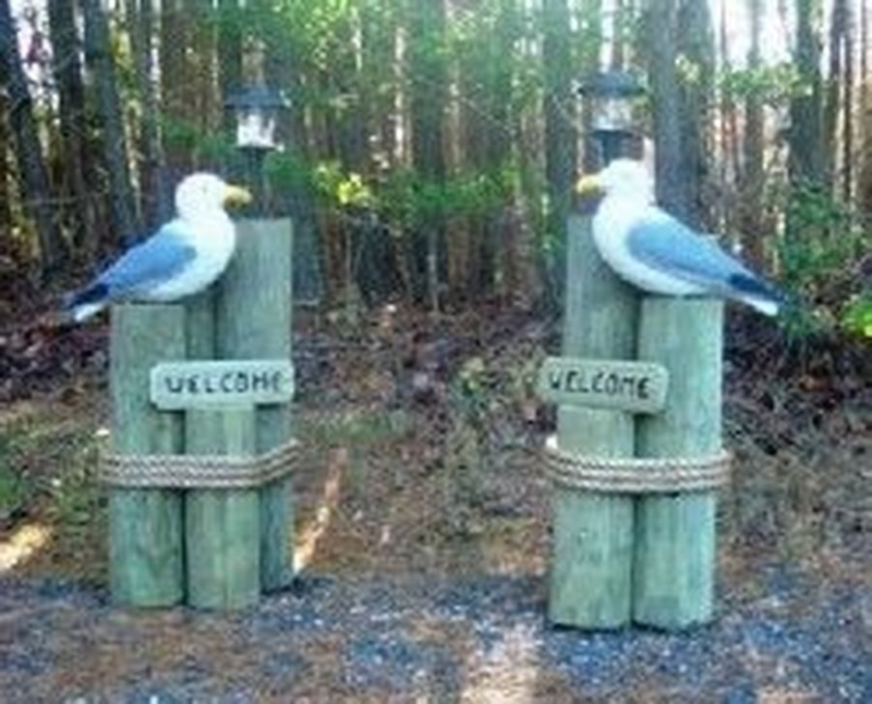 Rustic Nautical Garden Welcome Decor Ideas