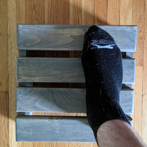 Rustic Wooden Footrest for Recliner Chairs