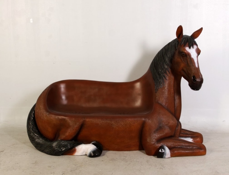 Sculptural Horse-Shaped Bench for Unique Seating