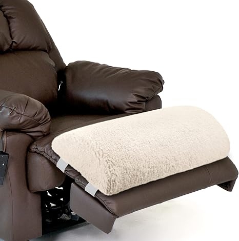 Sherpa Memory Foam Foot Pillow for Recliners