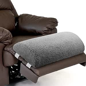 Sherpa Memory Foam Recliner Foot Pillow Cushion