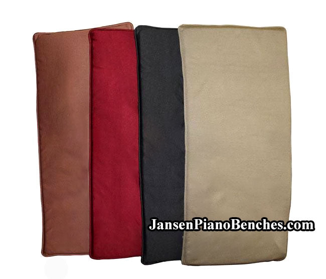 Soft Piano Bench Cushions in Neutral Colors