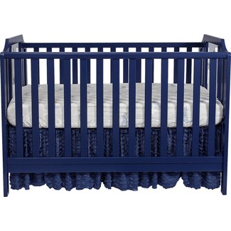 navy blue crib and dresser set Cottage Colors 2 Pc Navy Bedroom Set With Crib, Bookcase With Changing Tray