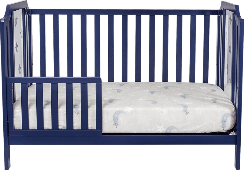 Starry Grove Navy Blue Convertible Baby Crib