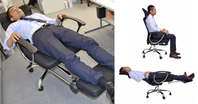 This Office Chair Lets You Lay Down Flat For Naps At The Office