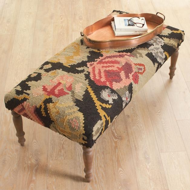 Vera Kilim Bench | Grandin Road