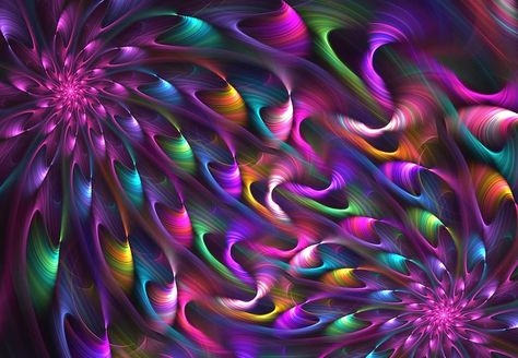 Vibrant Jewel Tone Abstract Wall Art Design