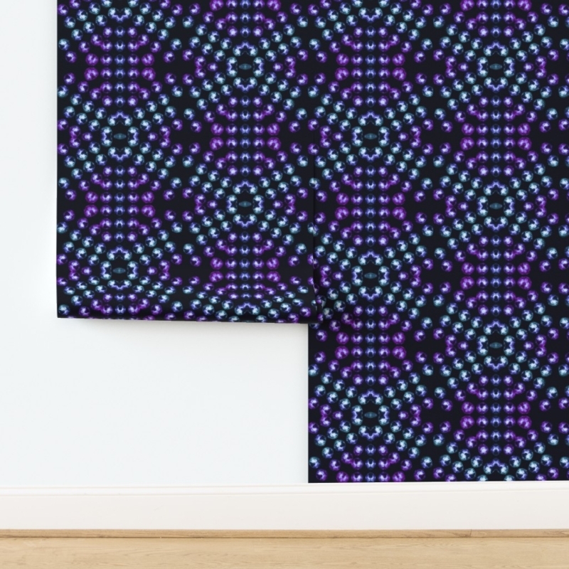 Vibrant Jewel-Tone Geometric Wallpaper Design