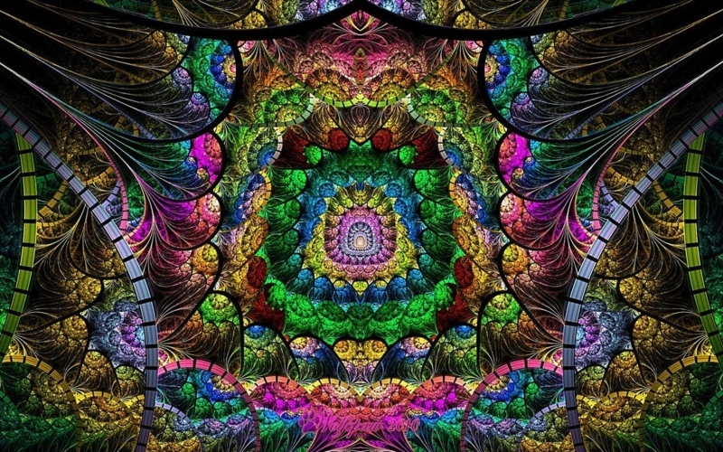 Vibrant Jewel Tone Mandala Art Design