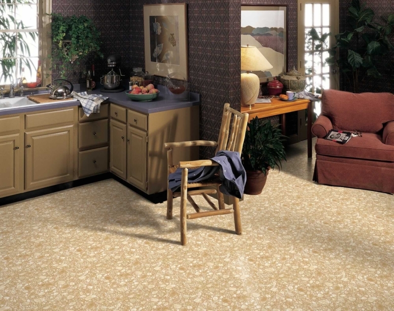 Vintage Armstrong Royelle Rock Pattern Flooring