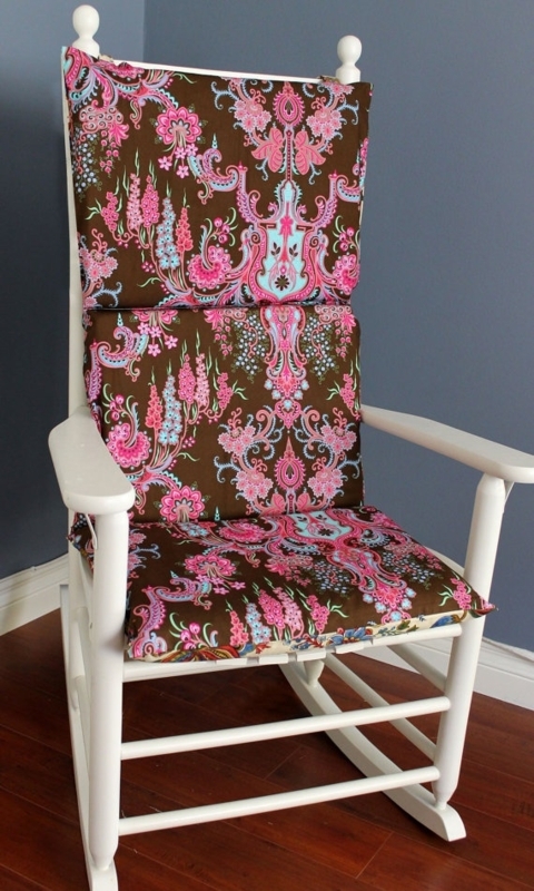Vintage Floral Rocking Chair Cushion Design