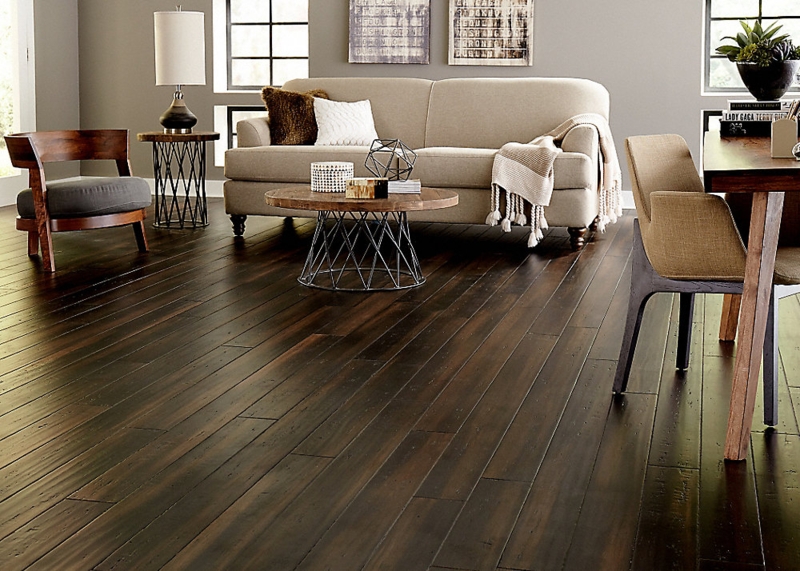Vintage Java Bamboo Flooring in Modern Living Room