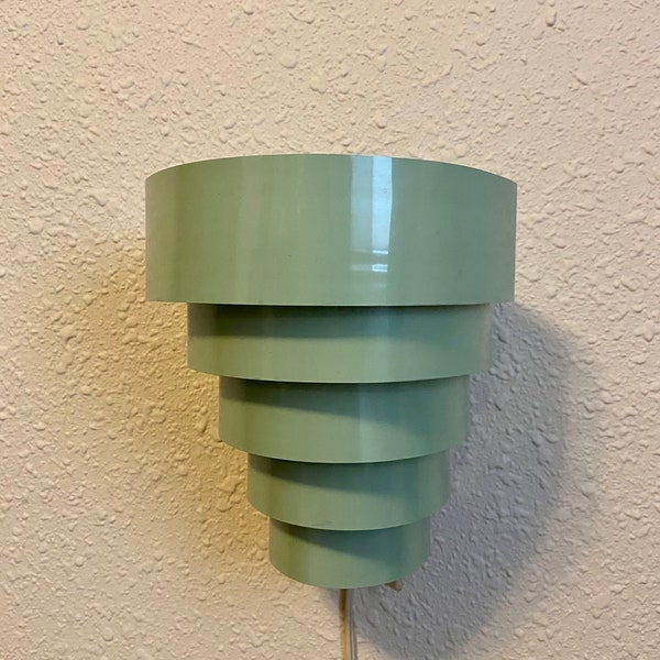 Vintage Mid-Century Modern Green Wall Sconce