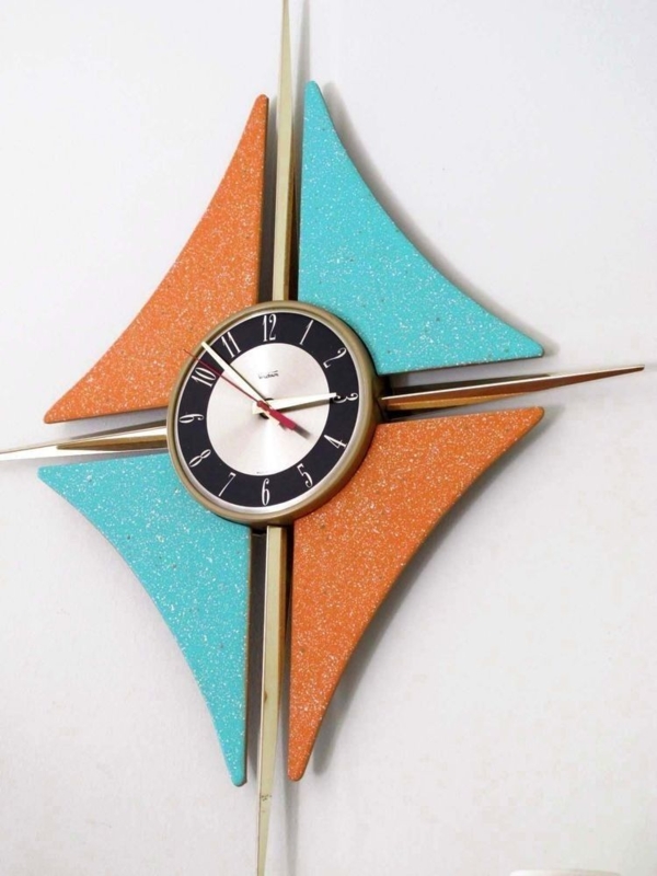 Vintage Verichron wall clock with MCM color palette. | Mid century ...
