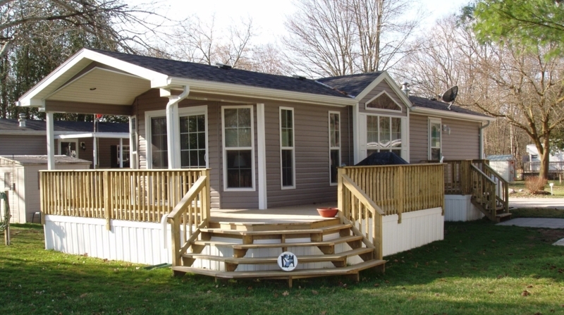 Wooden Porch Kits for Mobile Homes with Steps