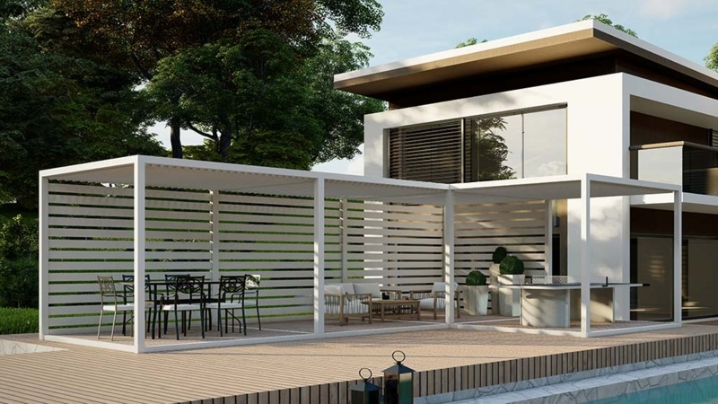Your Backyard with an L-SHAPED Pergola | Azenco Outdoor
