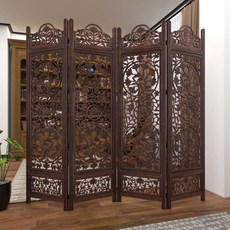 Brown Dressing Screen Vintage | Foter Brown Dressing Screen Vintage | Foter