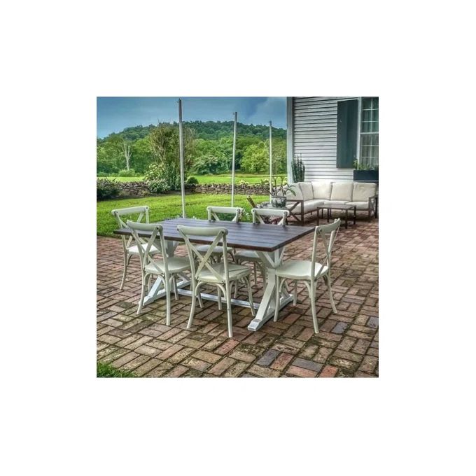 Nolensville Outdoor L-Shape Patio Conversation Metal 5 - Person Seat Group with Thick Olefin Cushion